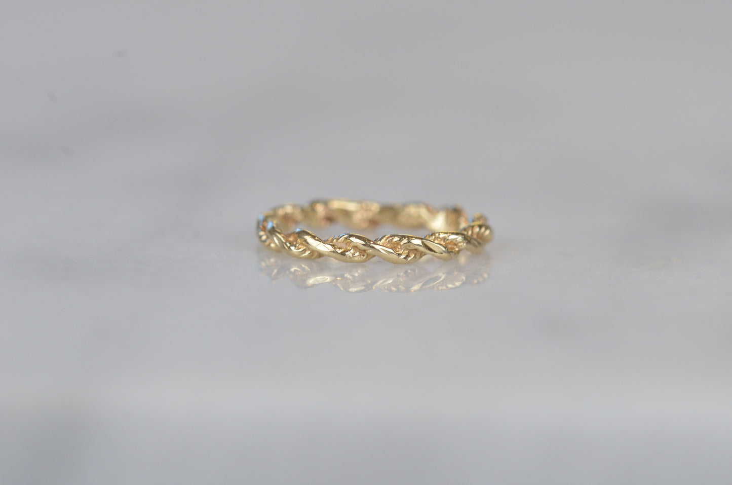 Dainty Vintage Twisted Pinky Ring