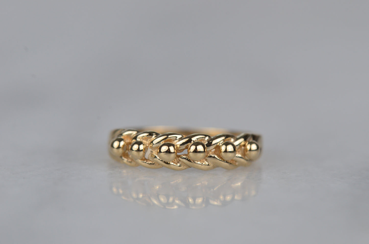 Antique-Inspired Vintage Keeper Ring