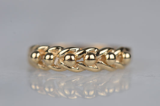 Antique-Inspired Vintage Keeper Ring