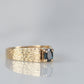 Textured Vintage Sapphire Ring