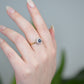 Lively Edwardian Sapphire Halo Ring