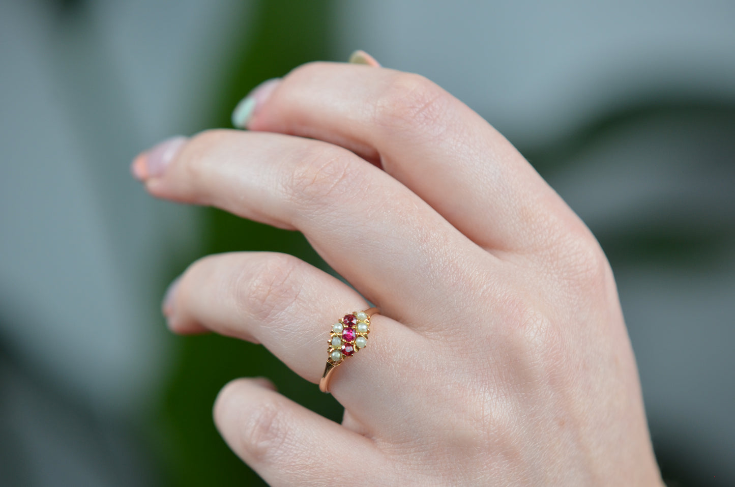 Dainty and Bright Antique Birks Ring