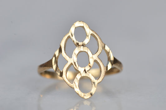 Sweet Vintage Honeycomb Ring