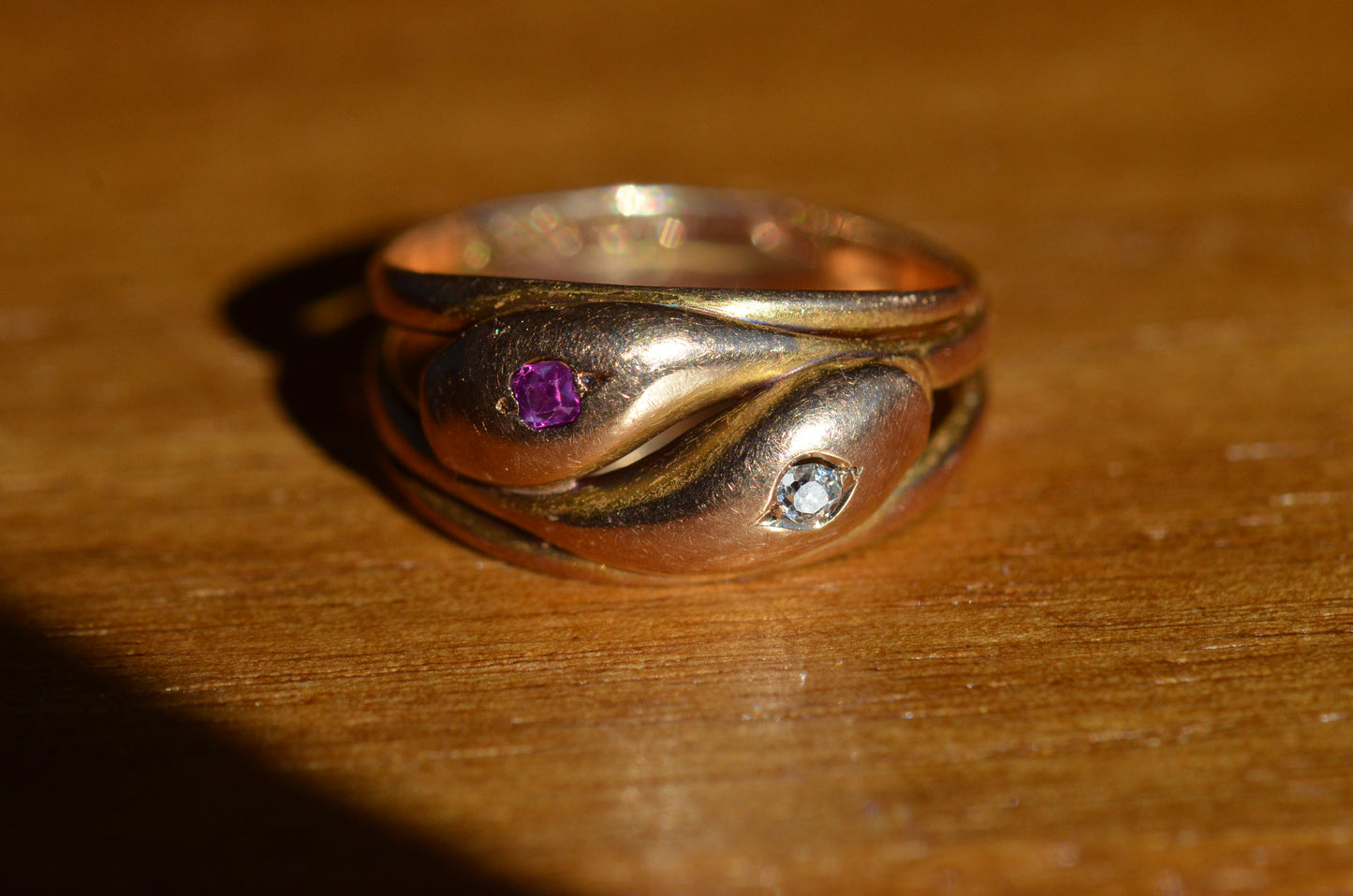 Endearing Victorian Double Snake Ring