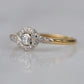 Sparkling Edwardian Daisy Bypass Ring