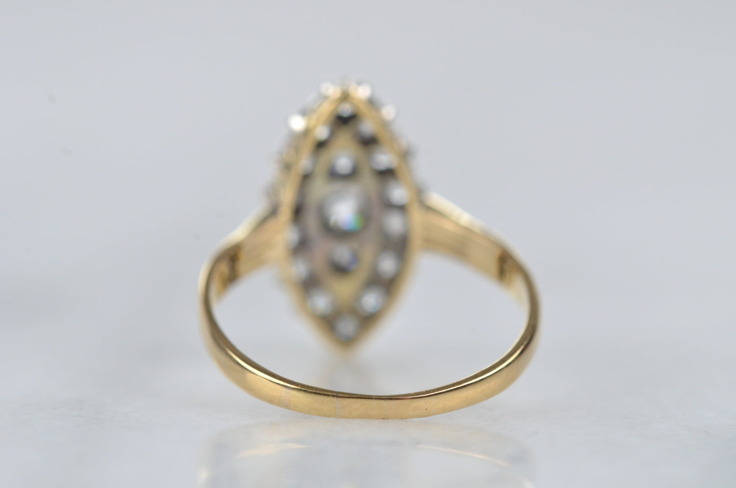 Sensational Antique Diamond Navette Ring
