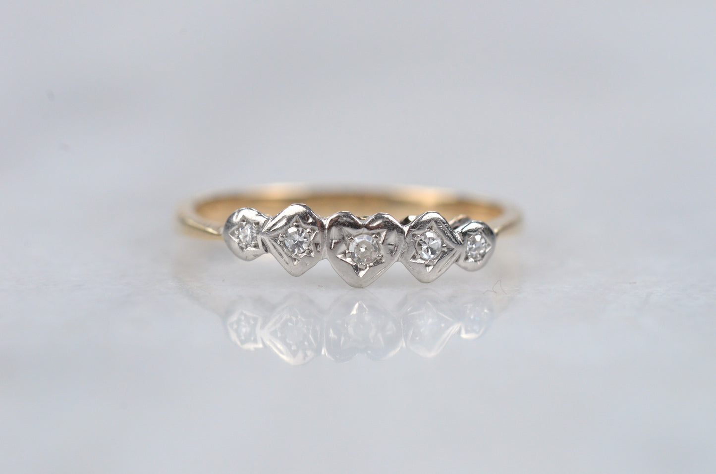 Dainty Edwardian Style Hearts & Stars Band