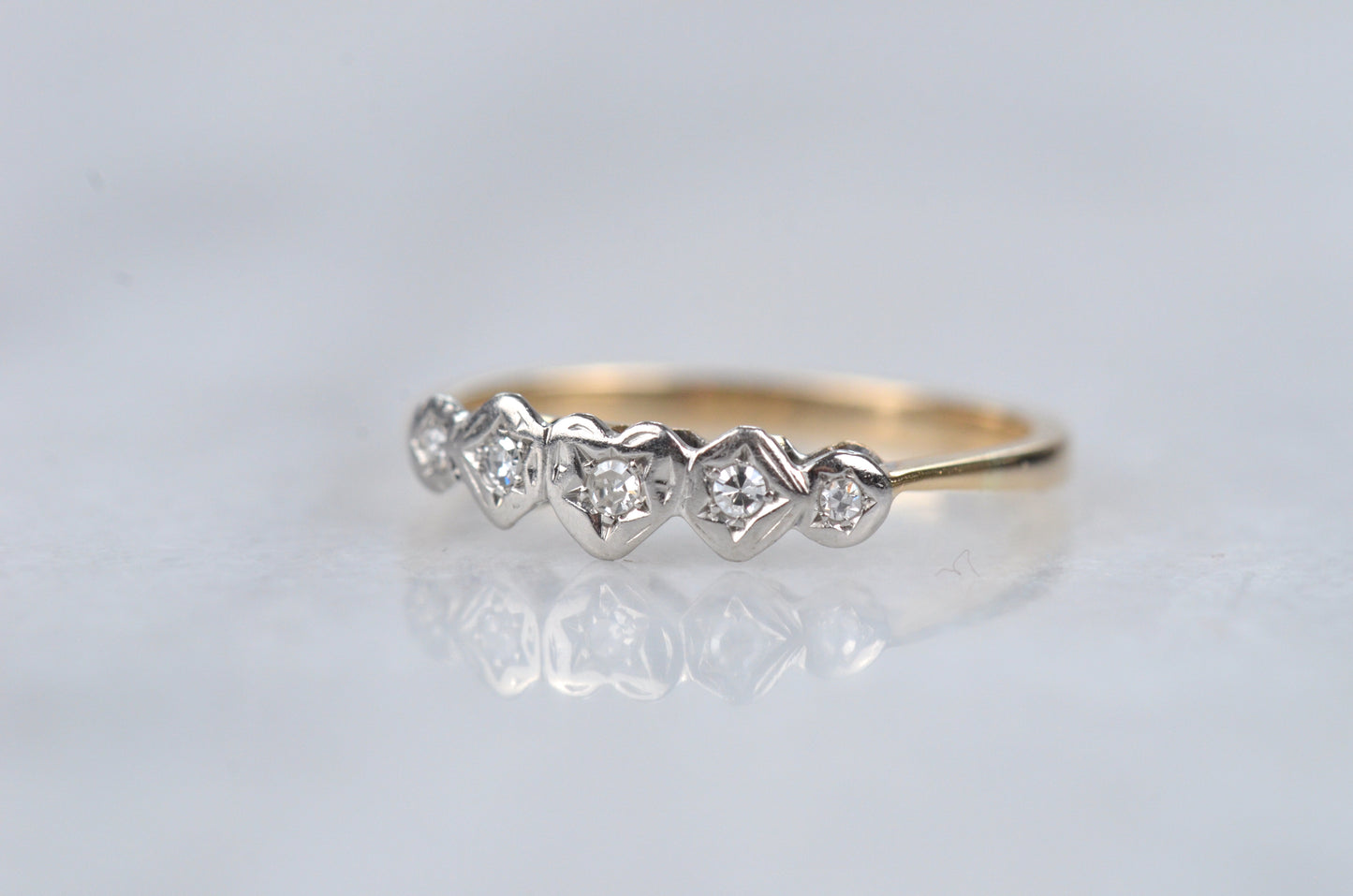 Dainty Edwardian Style Hearts & Stars Band