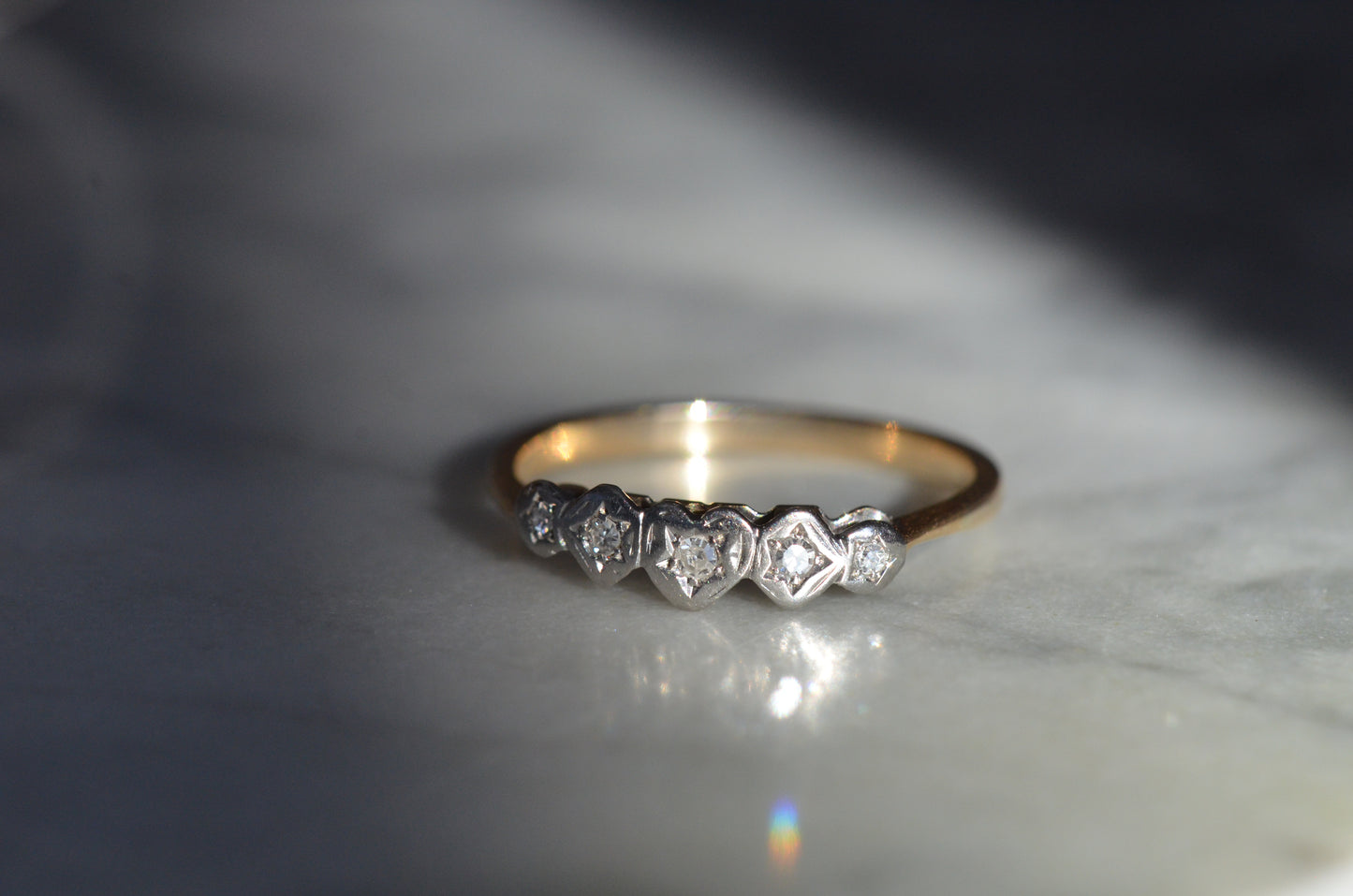 Dainty Edwardian Style Hearts & Stars Band