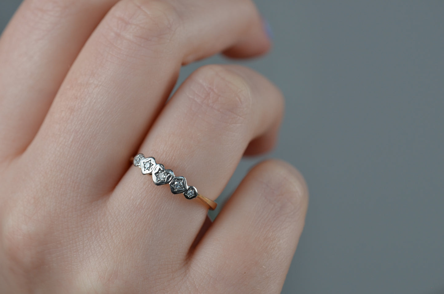 Dainty Edwardian Style Hearts & Stars Band