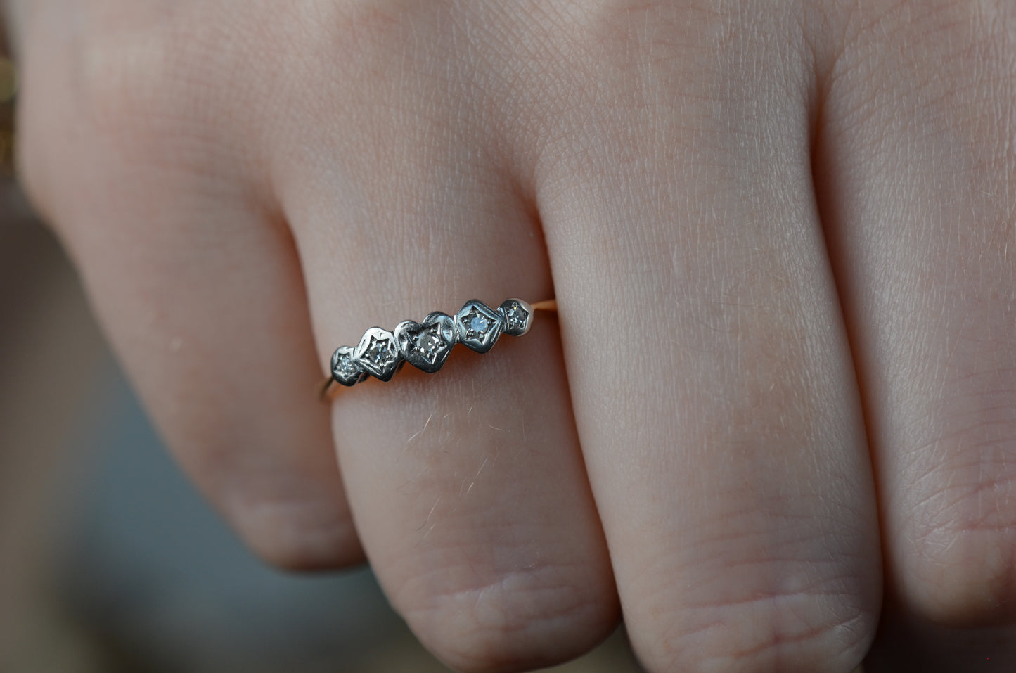 Dainty Edwardian Style Hearts & Stars Band