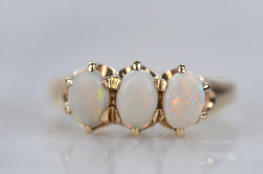 Subtle Opal Trilogy Ring