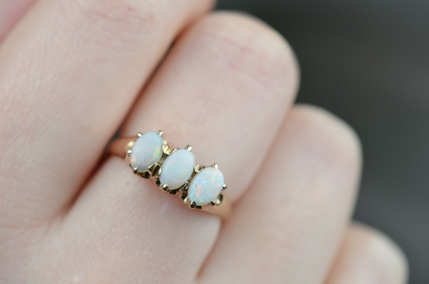 Subtle Opal Trilogy Ring