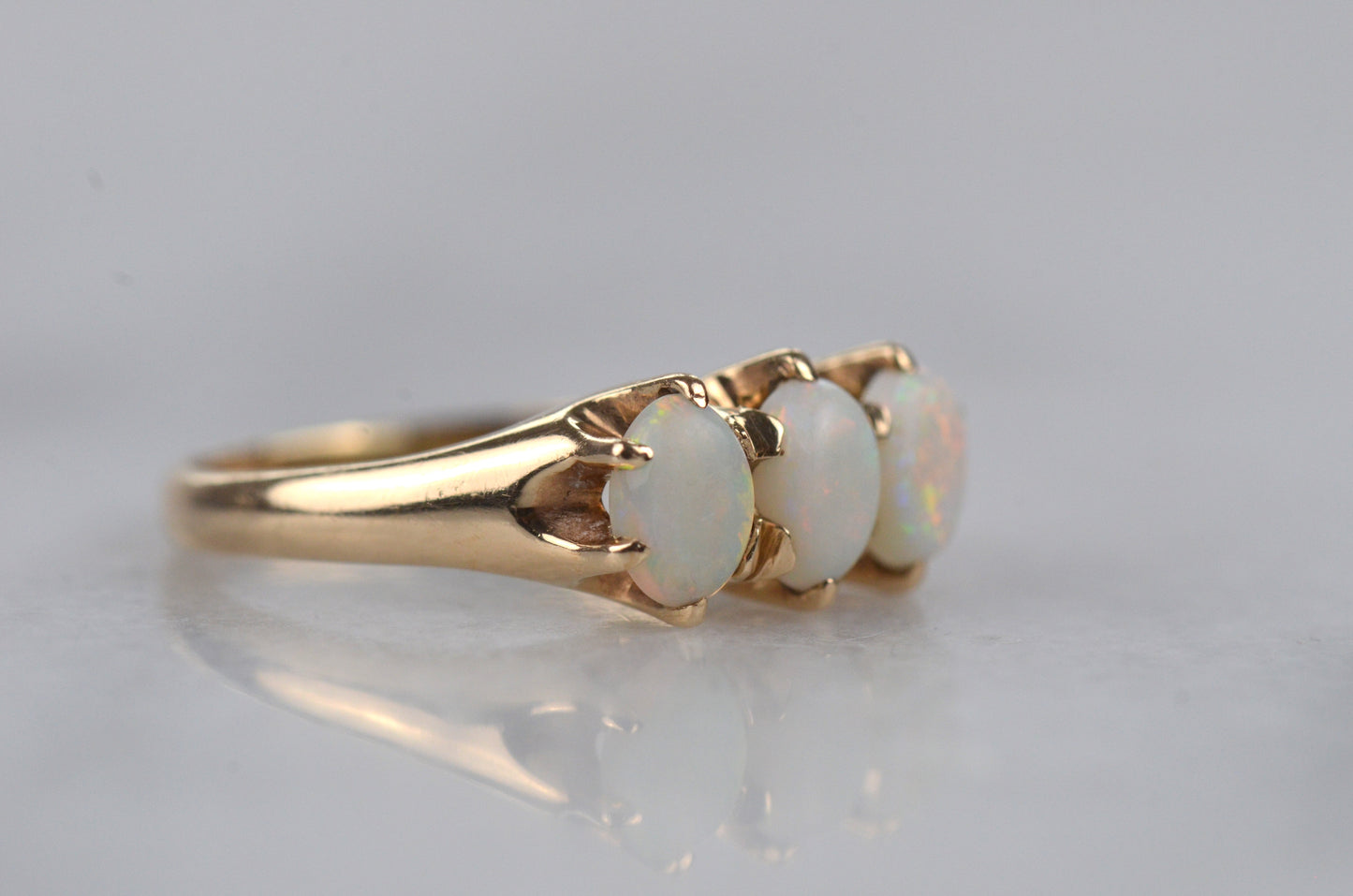 Subtle Opal Trilogy Ring