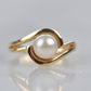 Swirling Pearl Ring