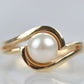 Swirling Pearl Ring