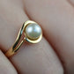 Swirling Pearl Ring