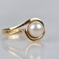 Swirling Pearl Ring