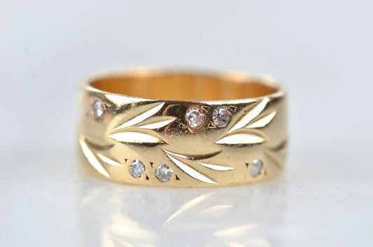 Sparkling Vintage Eternity Pinky Ring