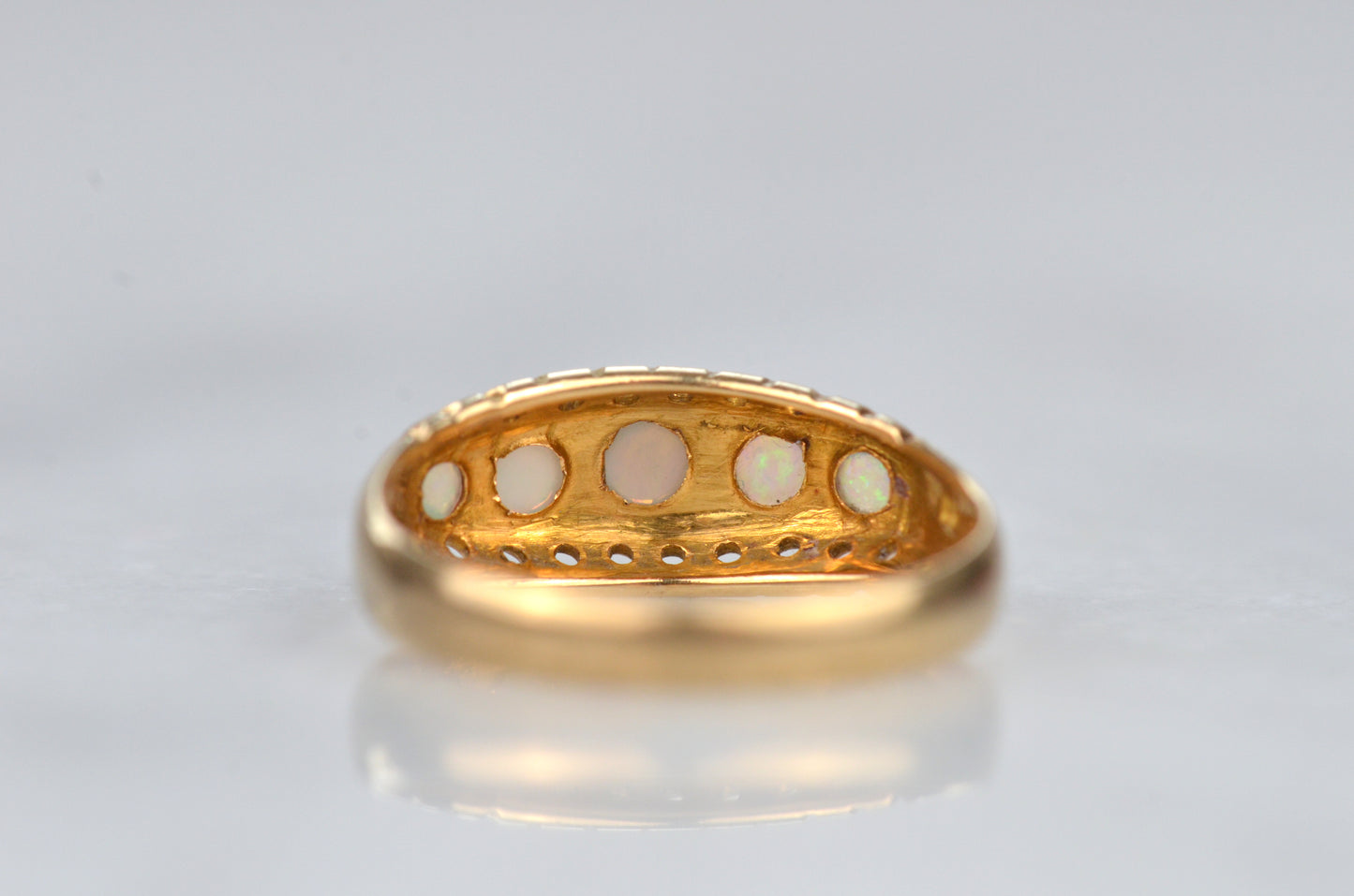 Edwardian Inspired Opal Boat Ring