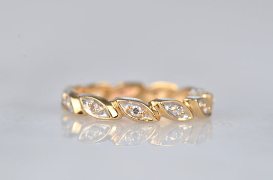 Delicate Estate Navette Eternity Ring