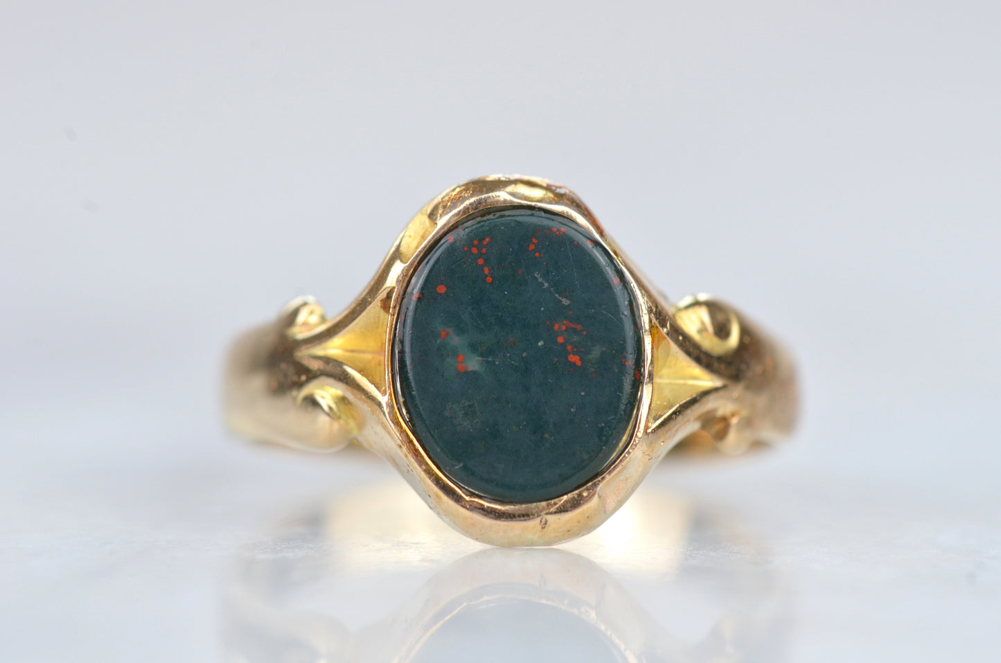 Unique Vintage Bloodstone Ring