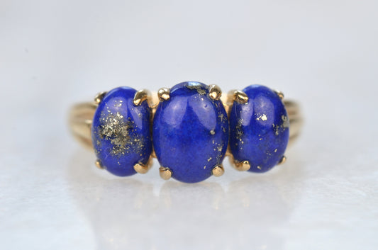 Enigmatic Estate Lapis Ring