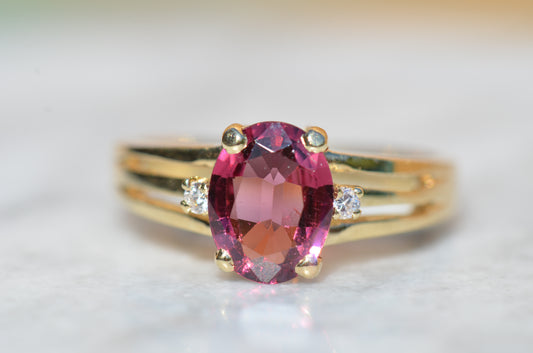 Juicy Estate Garnet Cocktail Ring