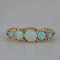 Sensational Antique Opal and Diamond Band Ring