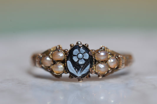 Sentimental Victorian Forget Me Not Ring