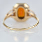 Dramatic Vintage Citrine Pearl Ring