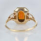 Dramatic Vintage Citrine Pearl Ring