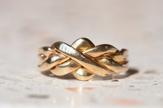 Smooth Vintage Puzzle Ring