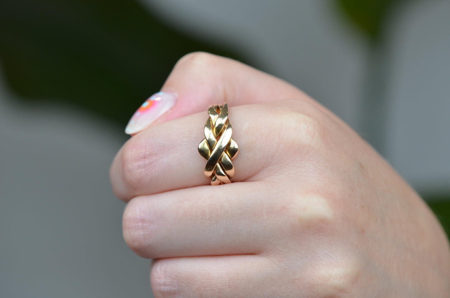 Smooth Vintage Puzzle Ring