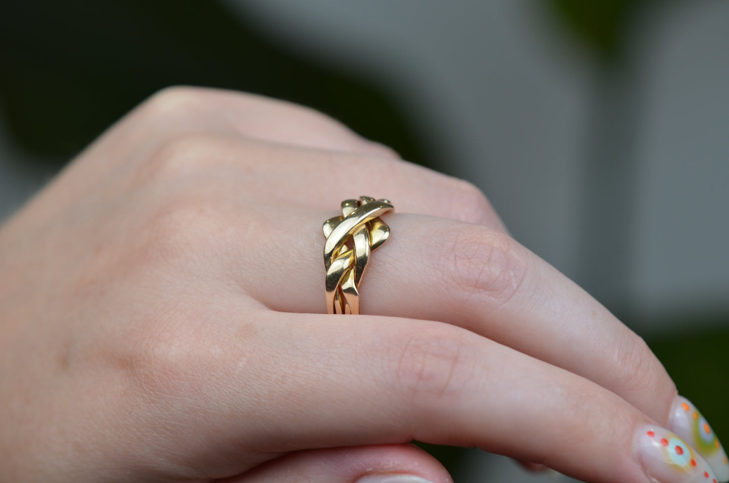 Smooth Vintage Puzzle Ring