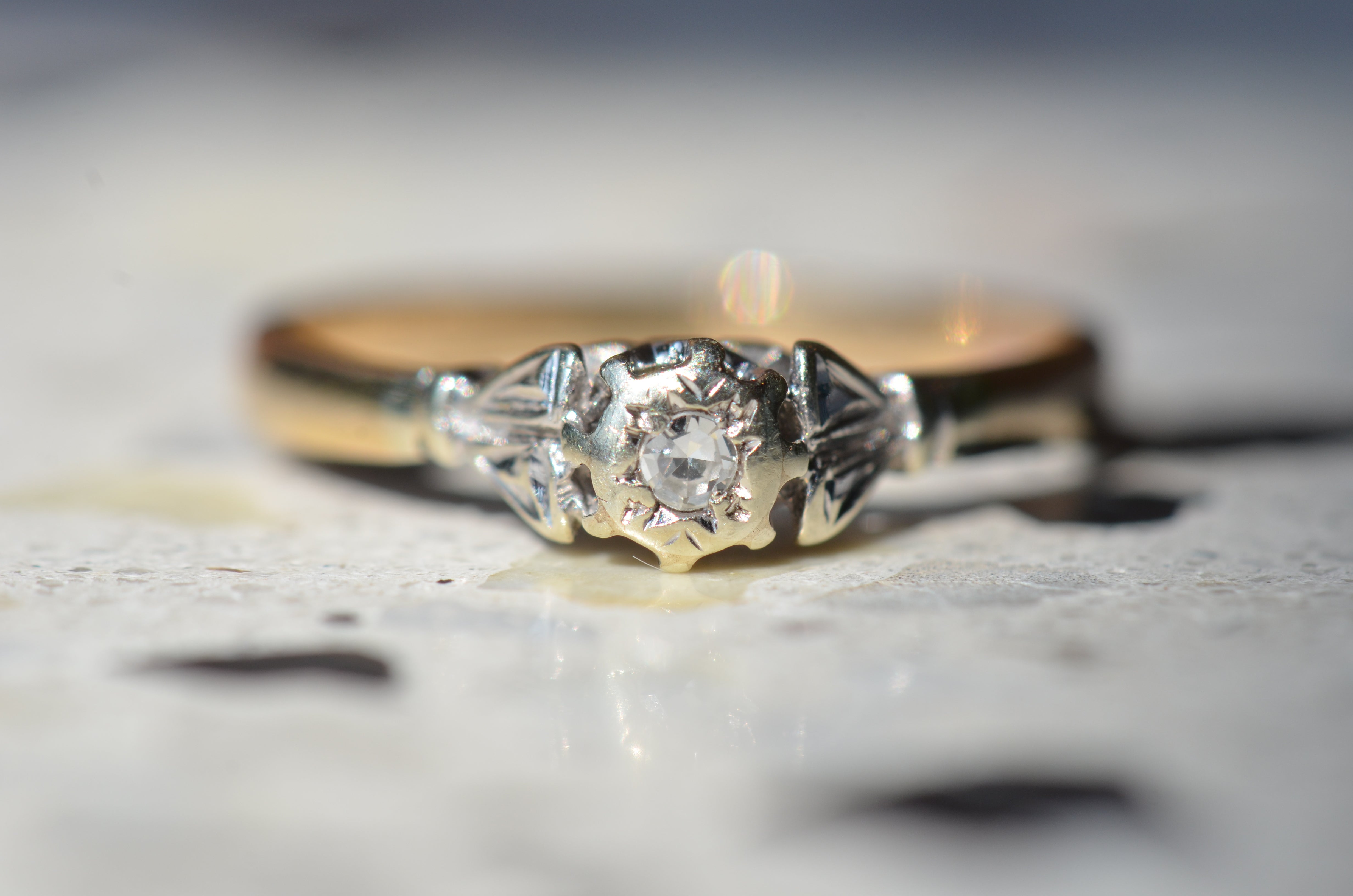 Modest Midcentury Diamond Ring – St. Eloi