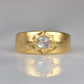 Romantic Antique Rose Cut Starburst Ring