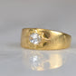 Romantic Antique Rose Cut Starburst Ring