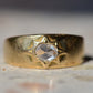 Romantic Antique Rose Cut Starburst Ring