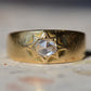 Romantic Antique Rose Cut Starburst Ring