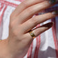 Romantic Antique Rose Cut Starburst Ring