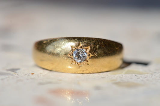 Darling Petite Antique Diamond Starburst Ring