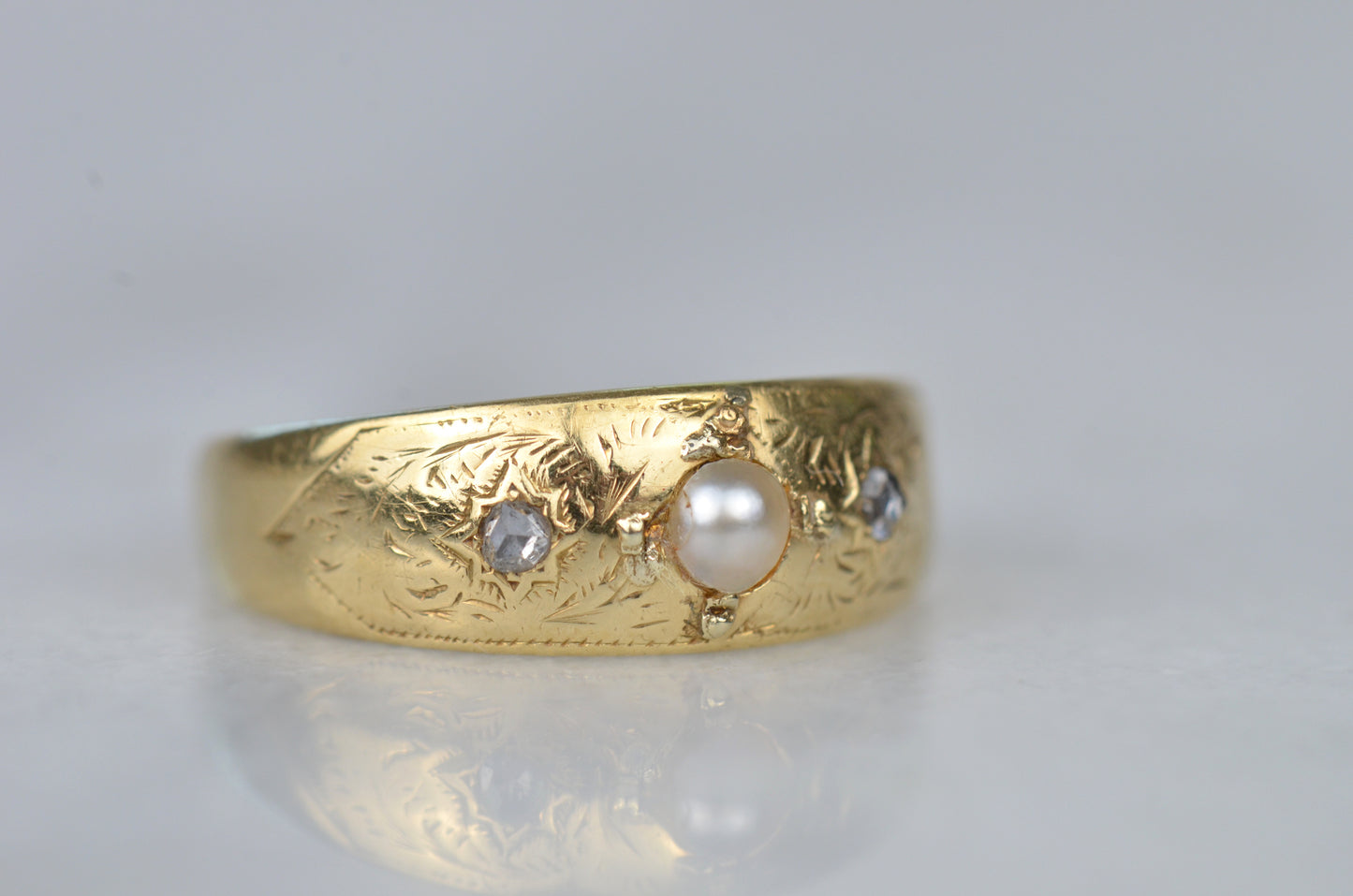 Beloved Victorian Pearl and Diamond Ring