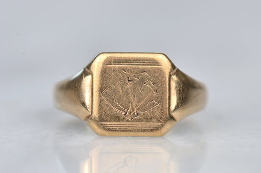 Soft Vintage Signet Ring CT