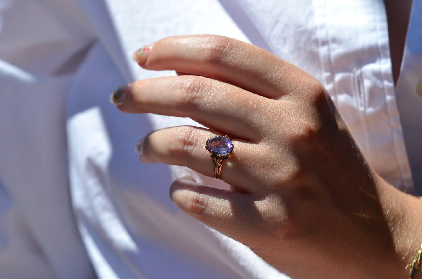 Romantic Victorian Amethyst Ring