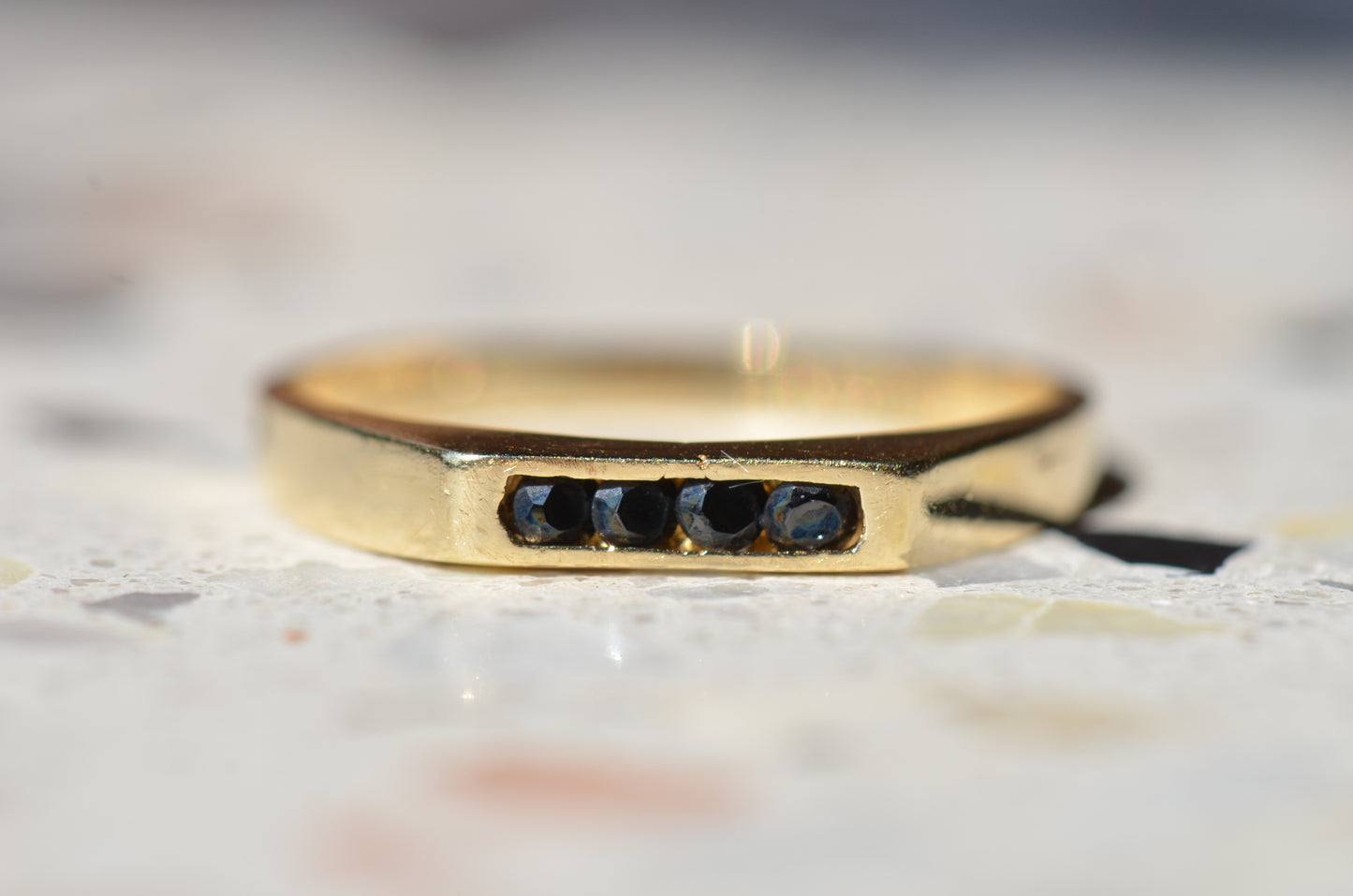 Minimal Estate Sapphire Stacking Ring