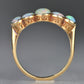 Vivid Edwardian Opal Five Stone Ring