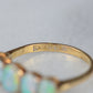 Vivid Edwardian Opal Five Stone Ring