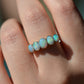 Vivid Edwardian Opal Five Stone Ring
