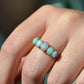 Vivid Edwardian Opal Five Stone Ring